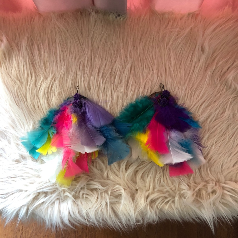 Handmade Feather Earrings